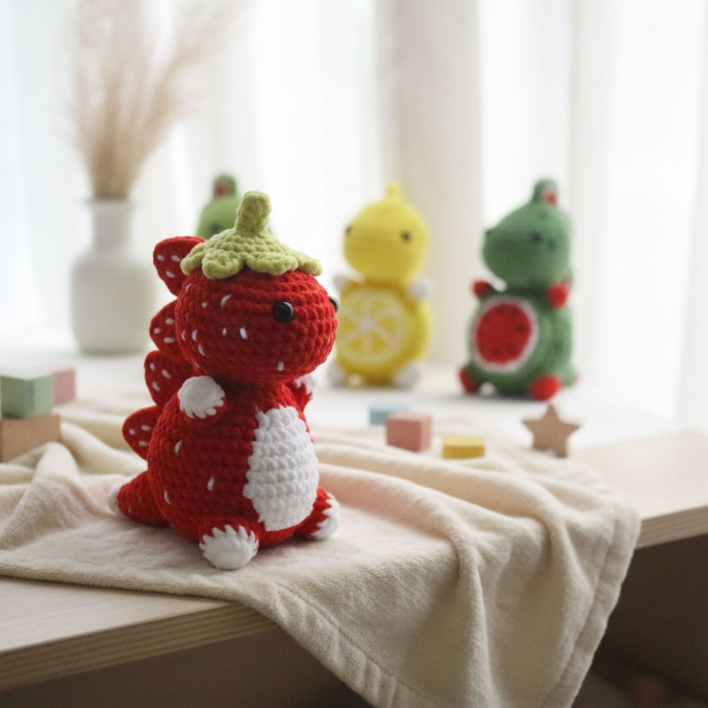 4 in 1 Fruit Dinosaur Crochet Pattern