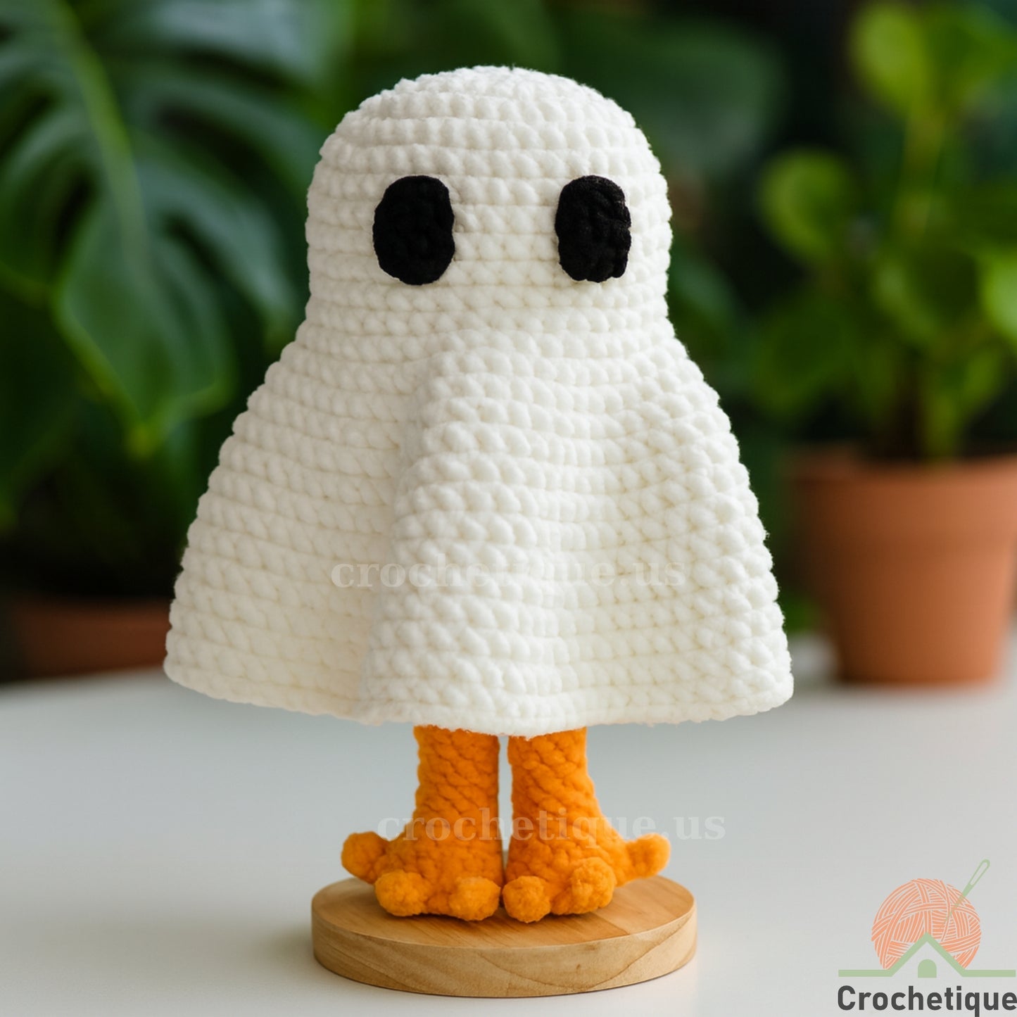 The "Goose Boo" Amigurumi Crochet Pattern, Cute & Funny Ghost Animal Crochet