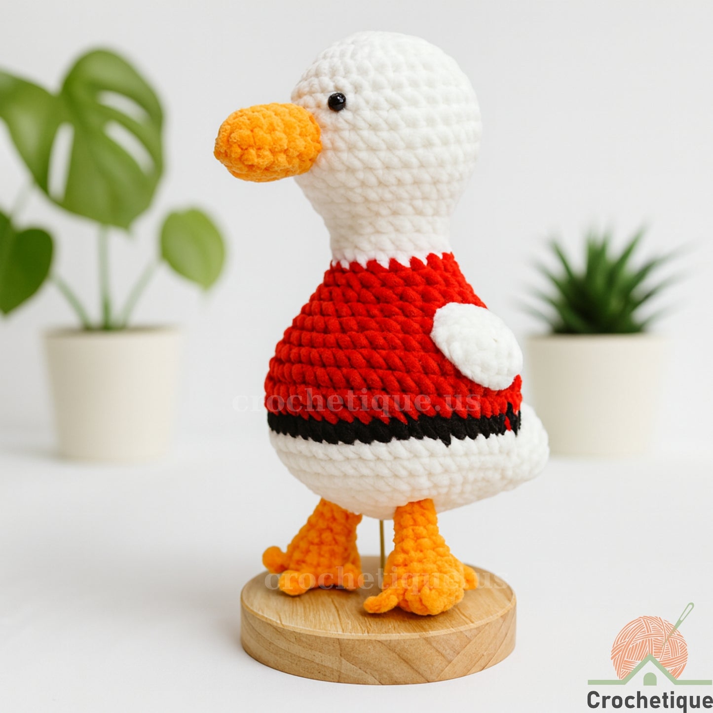 Vampire Goose Amigurumi Crochet Pattern, Spooky Halloween Crochet Idea