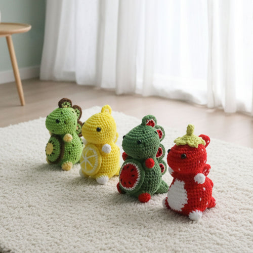 4 in 1 Fruit Dinosaur Crochet Pattern