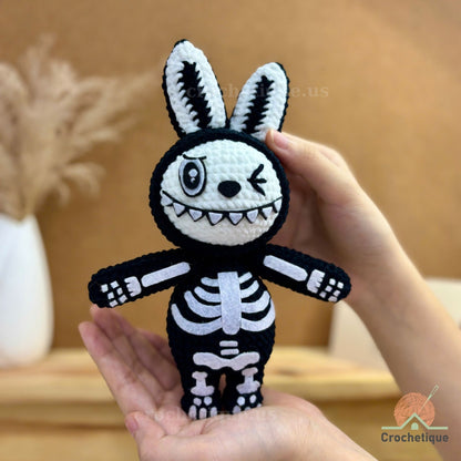 Halloween Bunny Crochet Pattern, 10 in 1 Bunny Halloween Amigurumi Rabbit