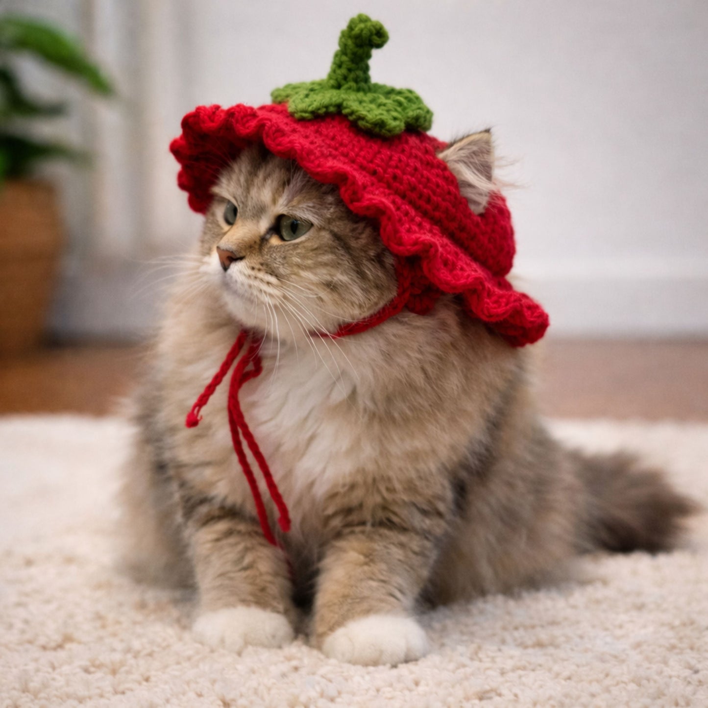 Strawberry Cat Hat Pattern