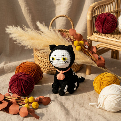 6 in 1 Halloween Cats Crochet Pattern