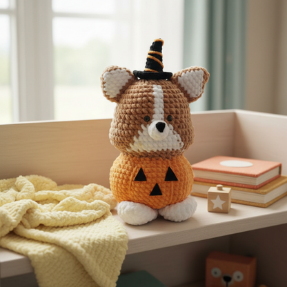 Halloween Corgi Crochet Pattern