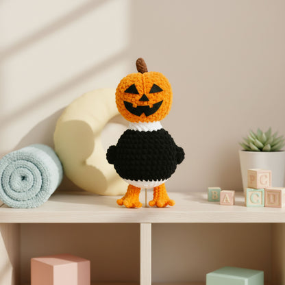 Spooky Pumpkin Goose Pattern