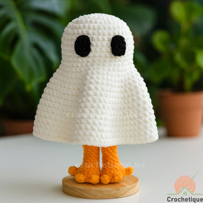 The "Goose Boo" Amigurumi Crochet Pattern, Cute & Funny Ghost Animal Crochet