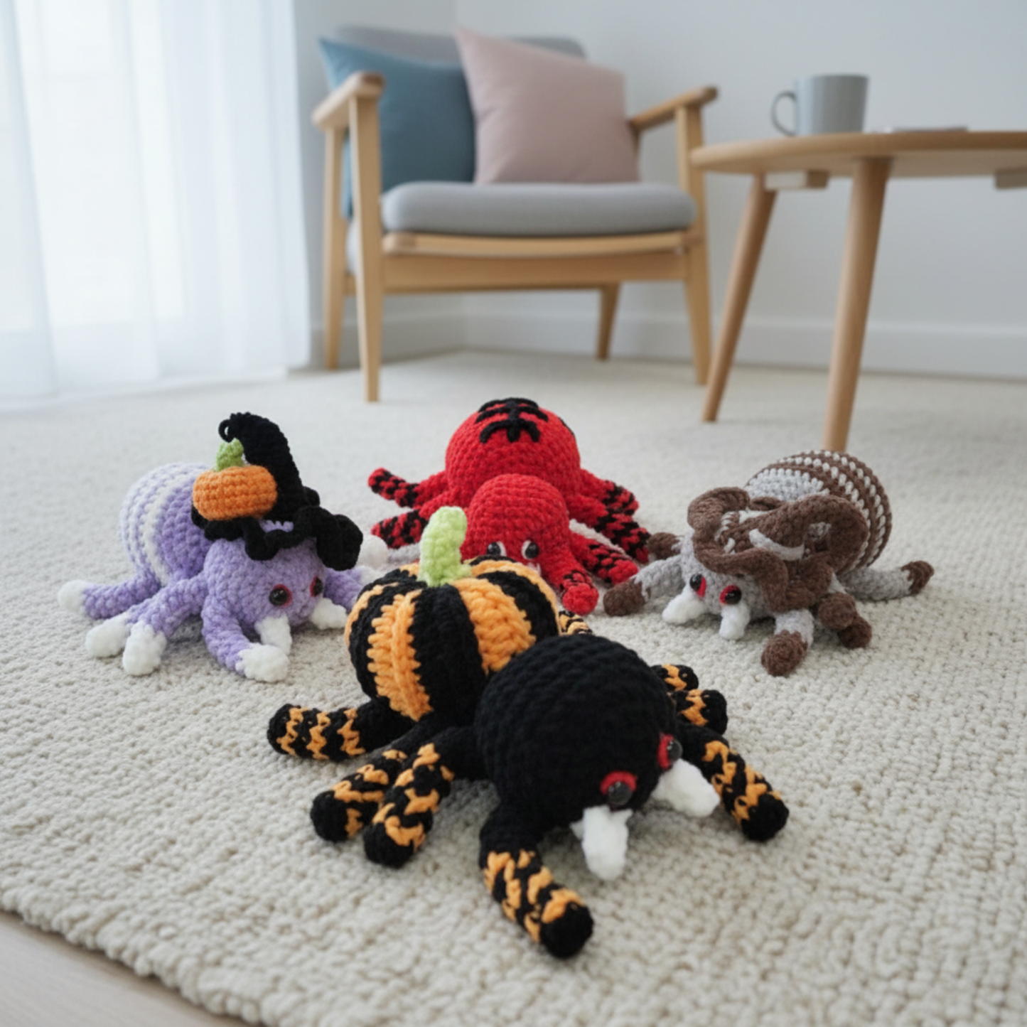 4 in 1 Halloween Spider Crochet Pattern