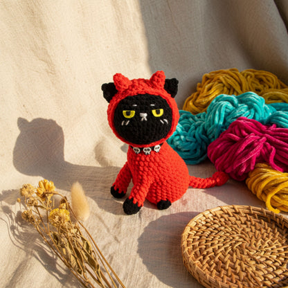 6 in 1 Halloween Cats Crochet Pattern