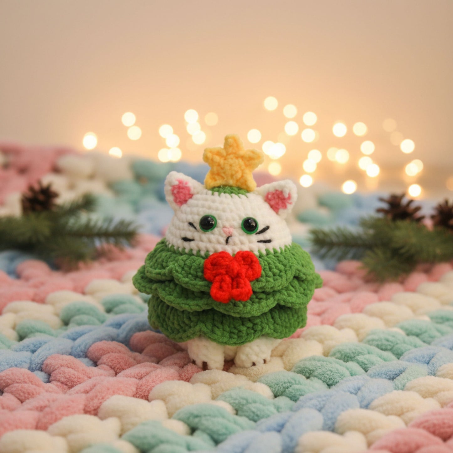 Cute Cat Christmas Pattern