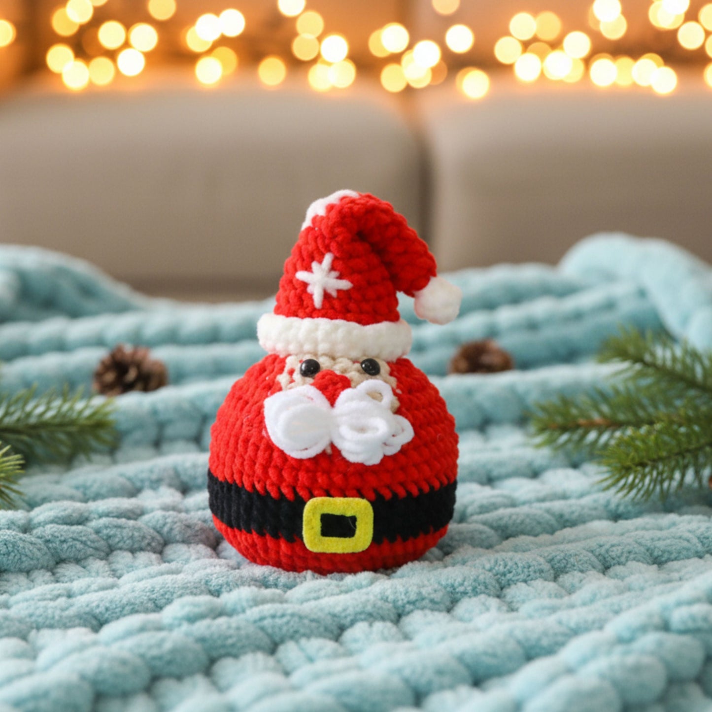Santa Ornament Crochet Pattern