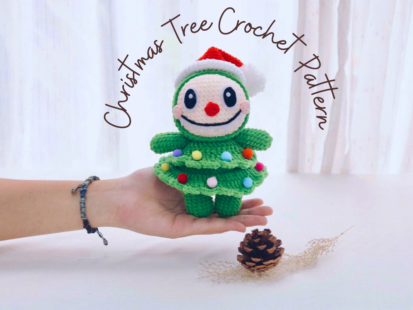 Christmas Tree Bunny Crochet Pattern, Cute Bunny Christmas Amigurumi