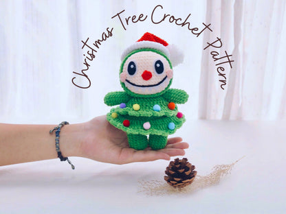 Christmas Tree Bunny Crochet Pattern, Cute Bunny Christmas Amigurumi