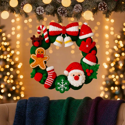 Christmas Wreath Crochet Pattern