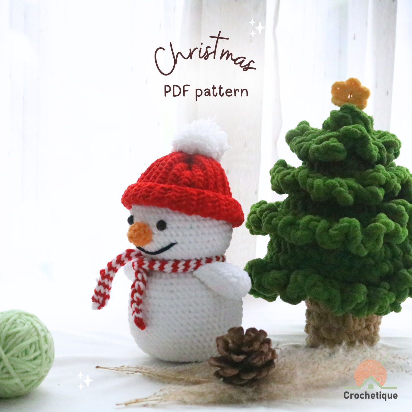 Christmas Crochet Pattern 5 in 1 PDF