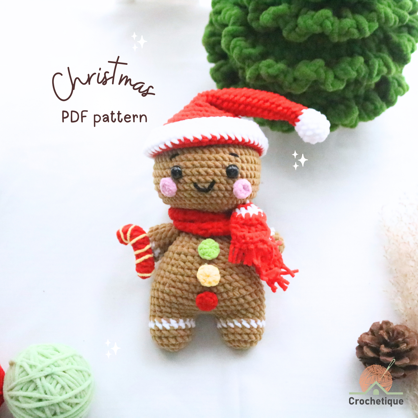 Christmas Crochet Pattern 5 in 1 PDF