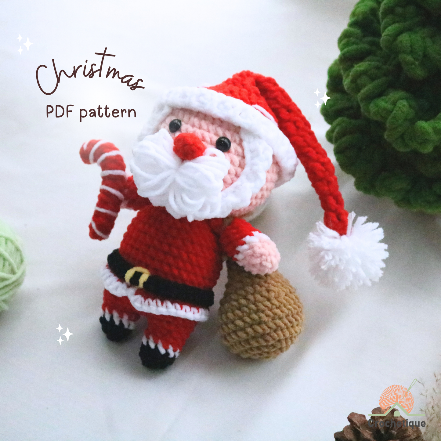 Christmas Crochet Pattern 5 in 1 PDF
