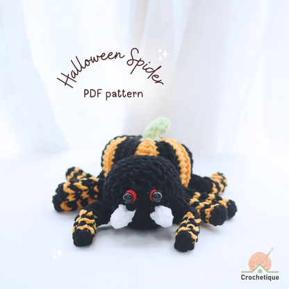 Halloween Spider Crochet Pattern 6 in 1 PDF