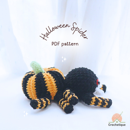Halloween Spider Crochet Pattern 6 in 1 PDF