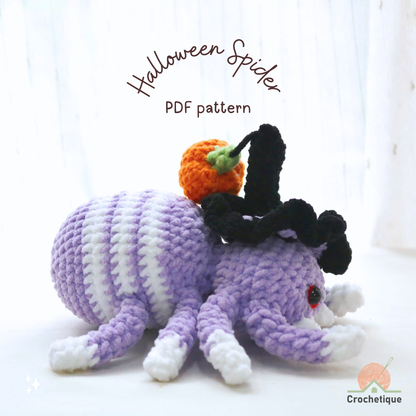 Halloween Spider Crochet Pattern 6 in 1 PDF