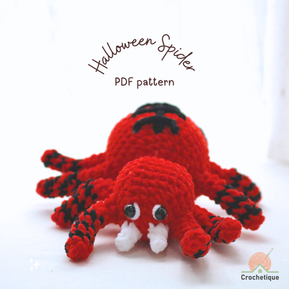Halloween Spider Crochet Pattern 6 in 1 PDF