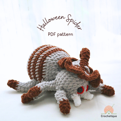 Halloween Spider Crochet Pattern 6 in 1 PDF