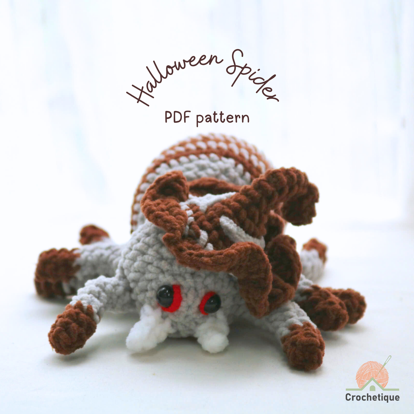 Halloween Spider Crochet Pattern 6 in 1 PDF