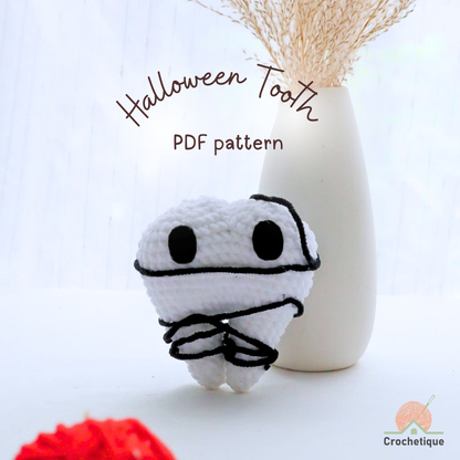 Halloween Tooth Crochet Pattern 8 in 1 PDF