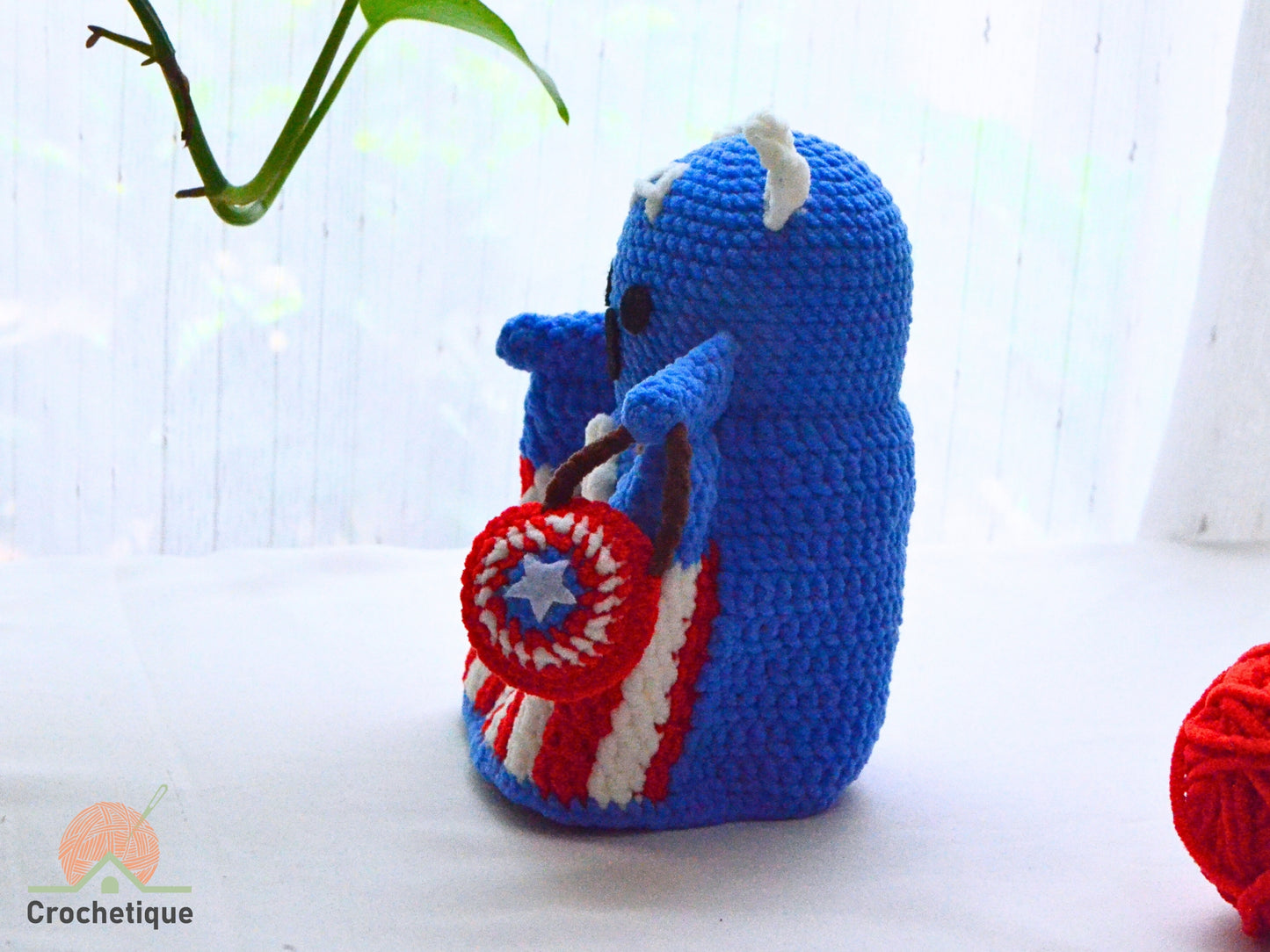 Star-Spangled Ghost Shield Crochet Pattern