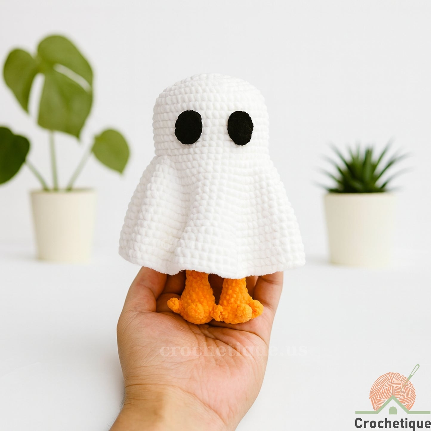 The "Goose Boo" Amigurumi Crochet Pattern, Cute & Funny Ghost Animal Crochet