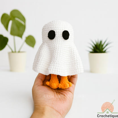 The "Goose Boo" Amigurumi Crochet Pattern, Cute & Funny Ghost Animal Crochet