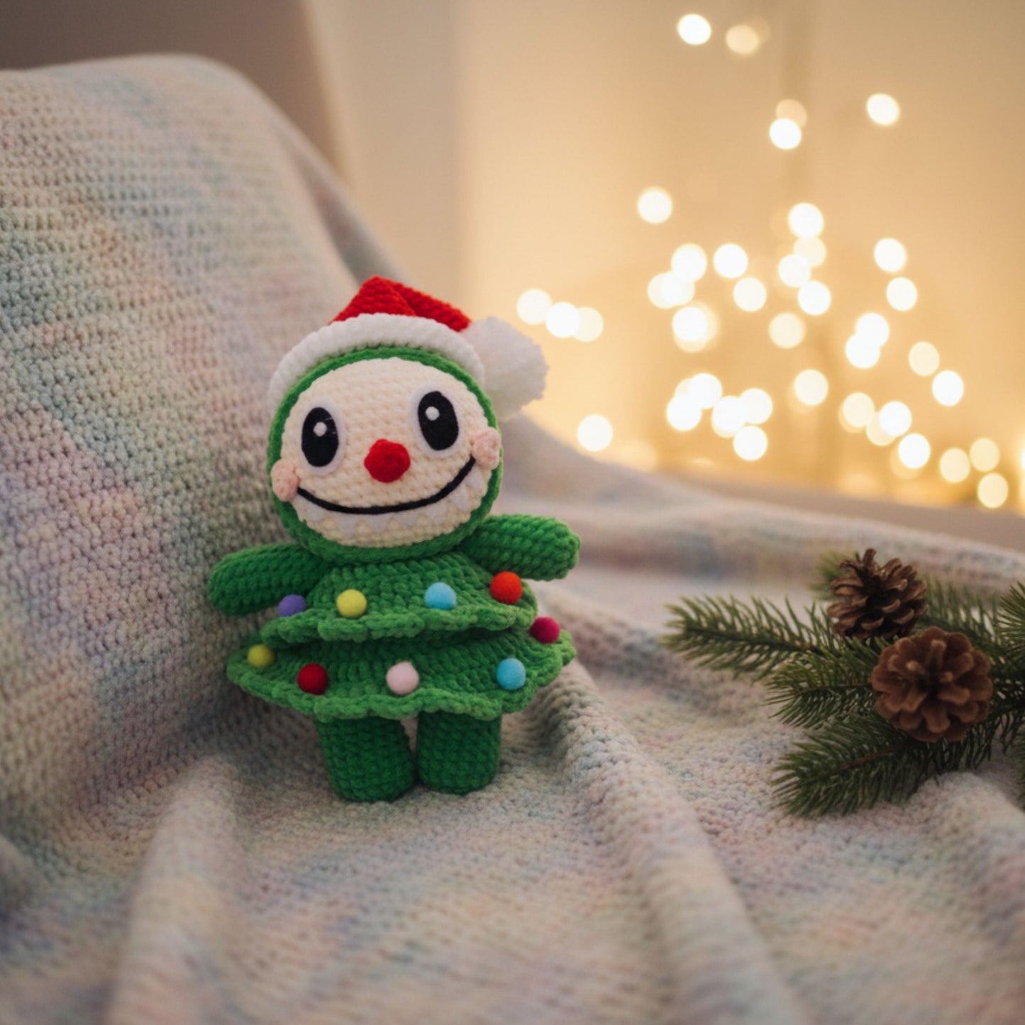 Christmas Tree Bunny Crochet Pattern