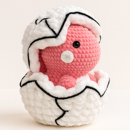 Baby Dinosaur Hatching Egg Crochet Pattern