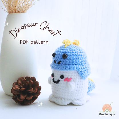 Dinosaur Ghost Crochet Pattern 7 in 1 PDF