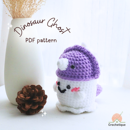 Dinosaur Ghost Crochet Pattern 7 in 1 PDF