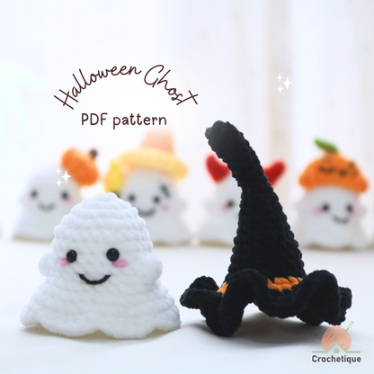 Halloween Ghost Crochet Pattern 9 in 1 PDF