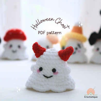 Halloween Ghost Crochet Pattern 9 in 1 PDF