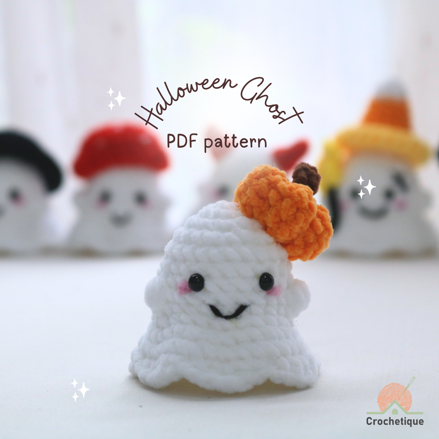 Halloween Ghost Crochet Pattern 9 in 1 PDF
