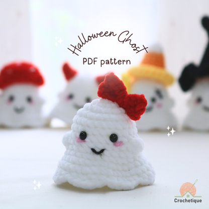 Halloween Ghost Crochet Pattern 9 in 1 PDF