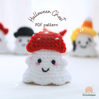 Halloween Ghost Crochet Pattern 9 in 1 PDF
