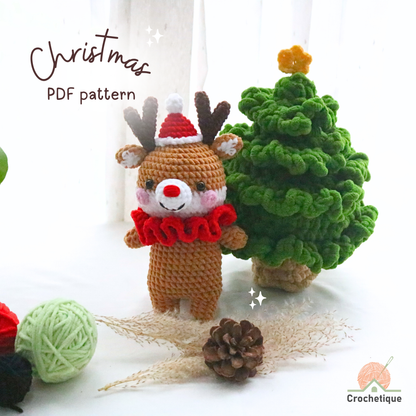 Reindeer Crochet Pattern PDF
