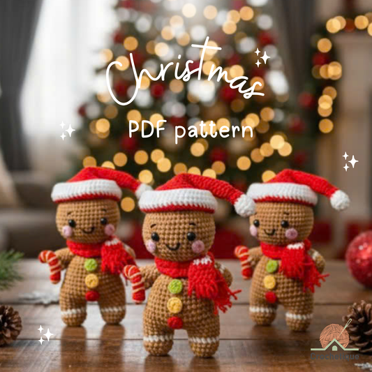 Gingerbread Man Crochet  Pattern PDF