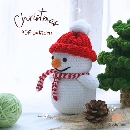 Snowman Crochet Pattern PDF