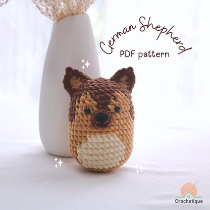 Cute Dog Crochet Pattern 7 in 1 PDF