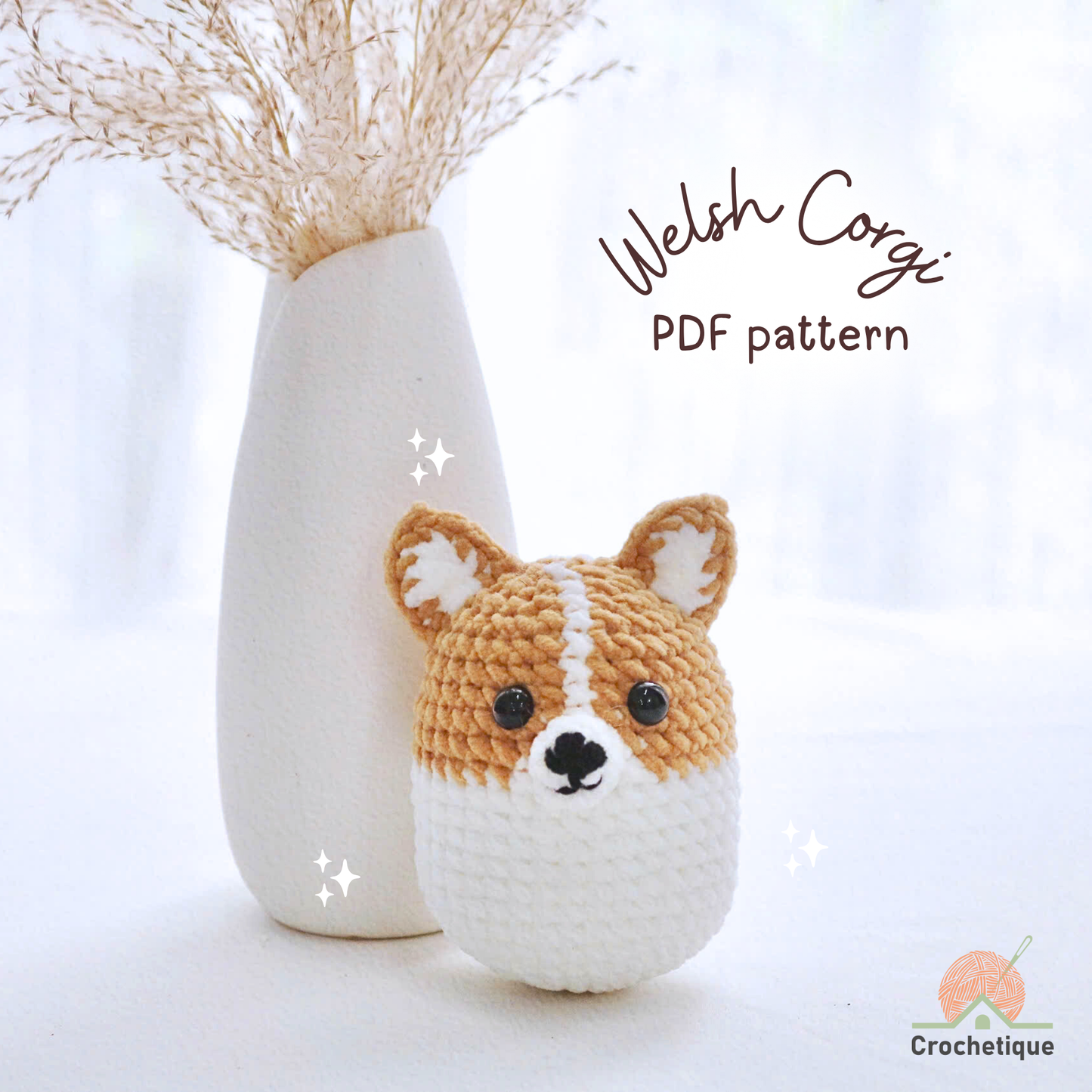 Cute Dog Crochet Pattern 7 in 1 PDF