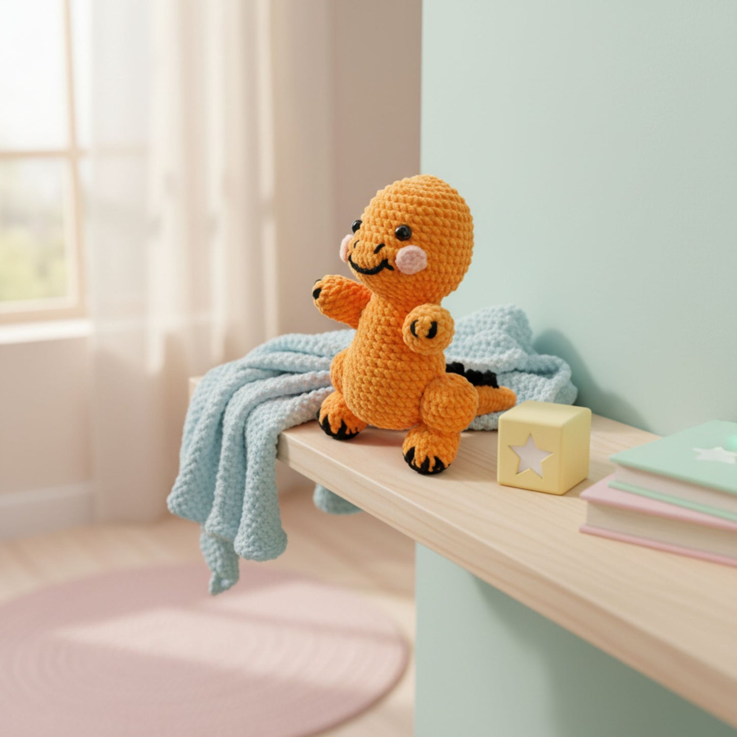 Ghost Dino Crochet Pattern