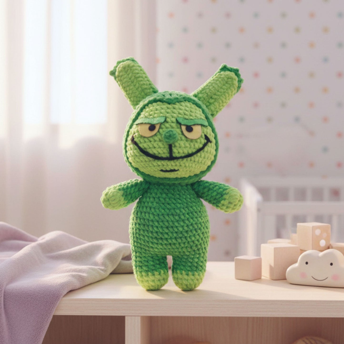 Green Bunny Crochet Pattern