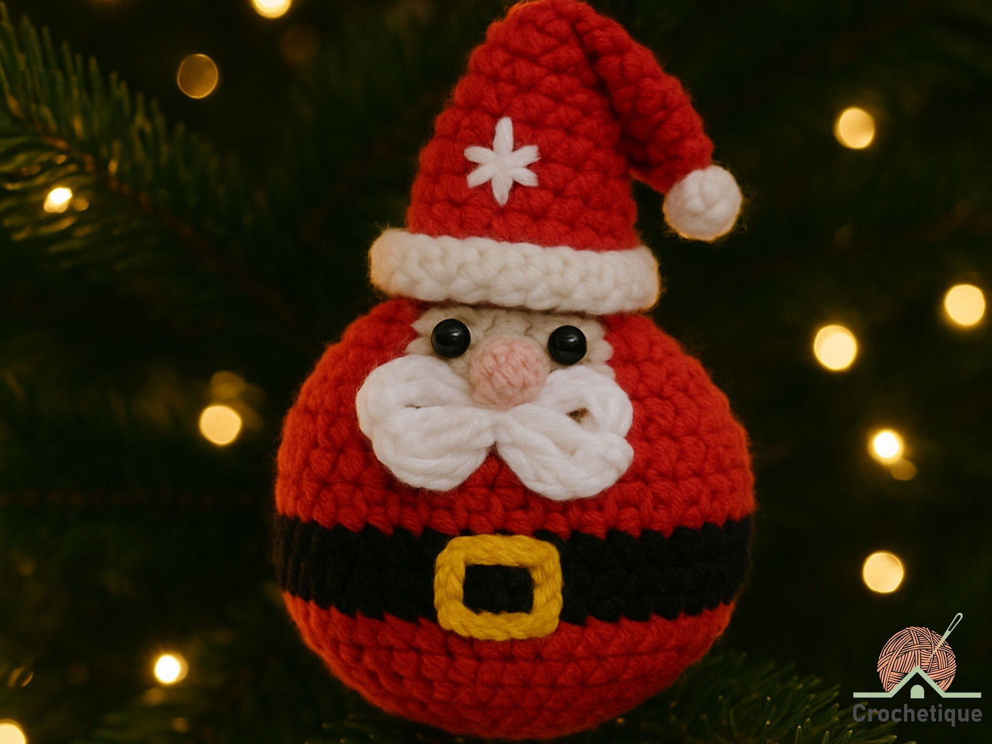 No-Sew Santa Claus Amigurumi Crochet Pattern