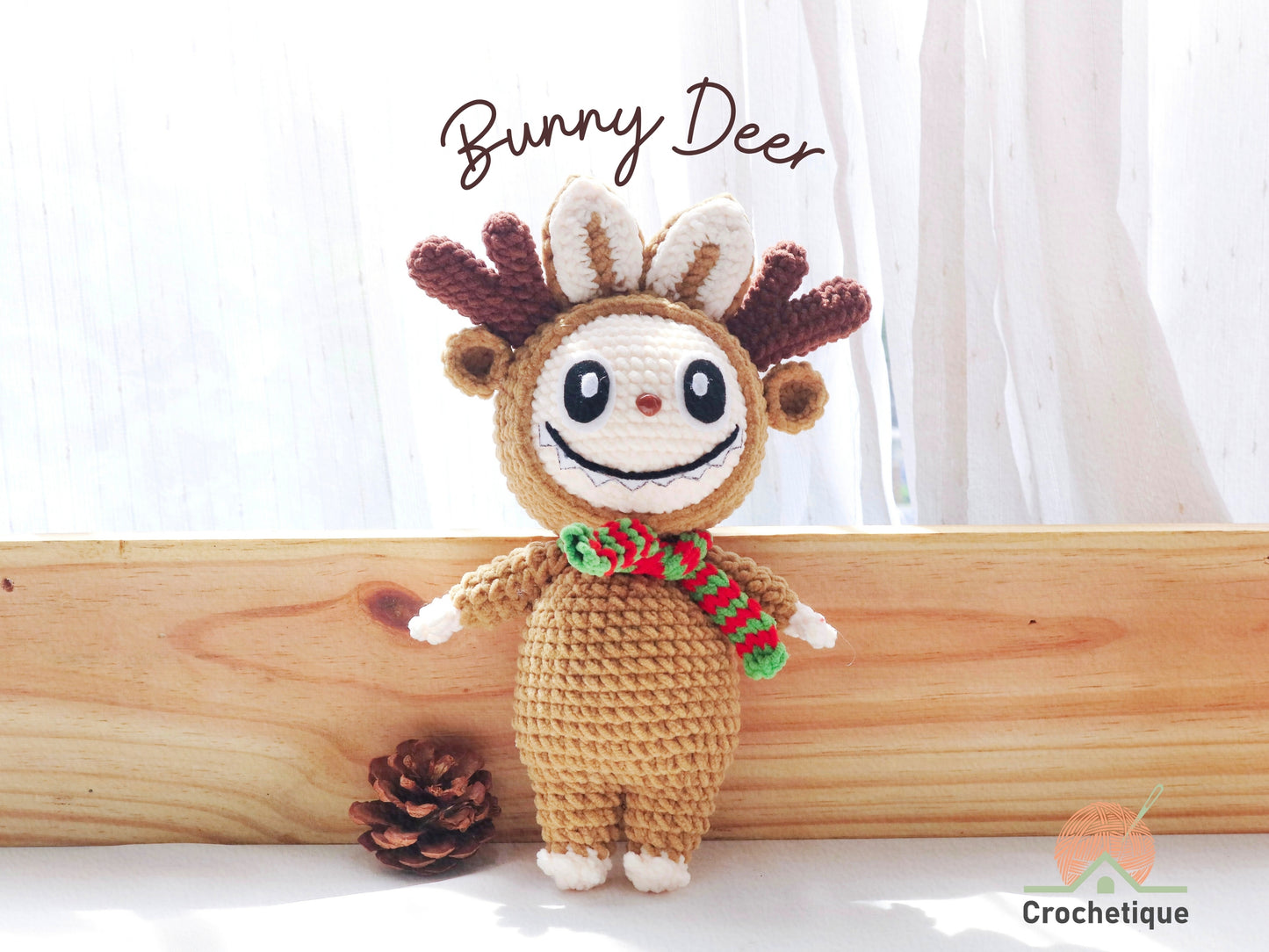 Bunny Christmas Crochet Pattern, 5 in 1 Christmas Amigurumi Rabbit