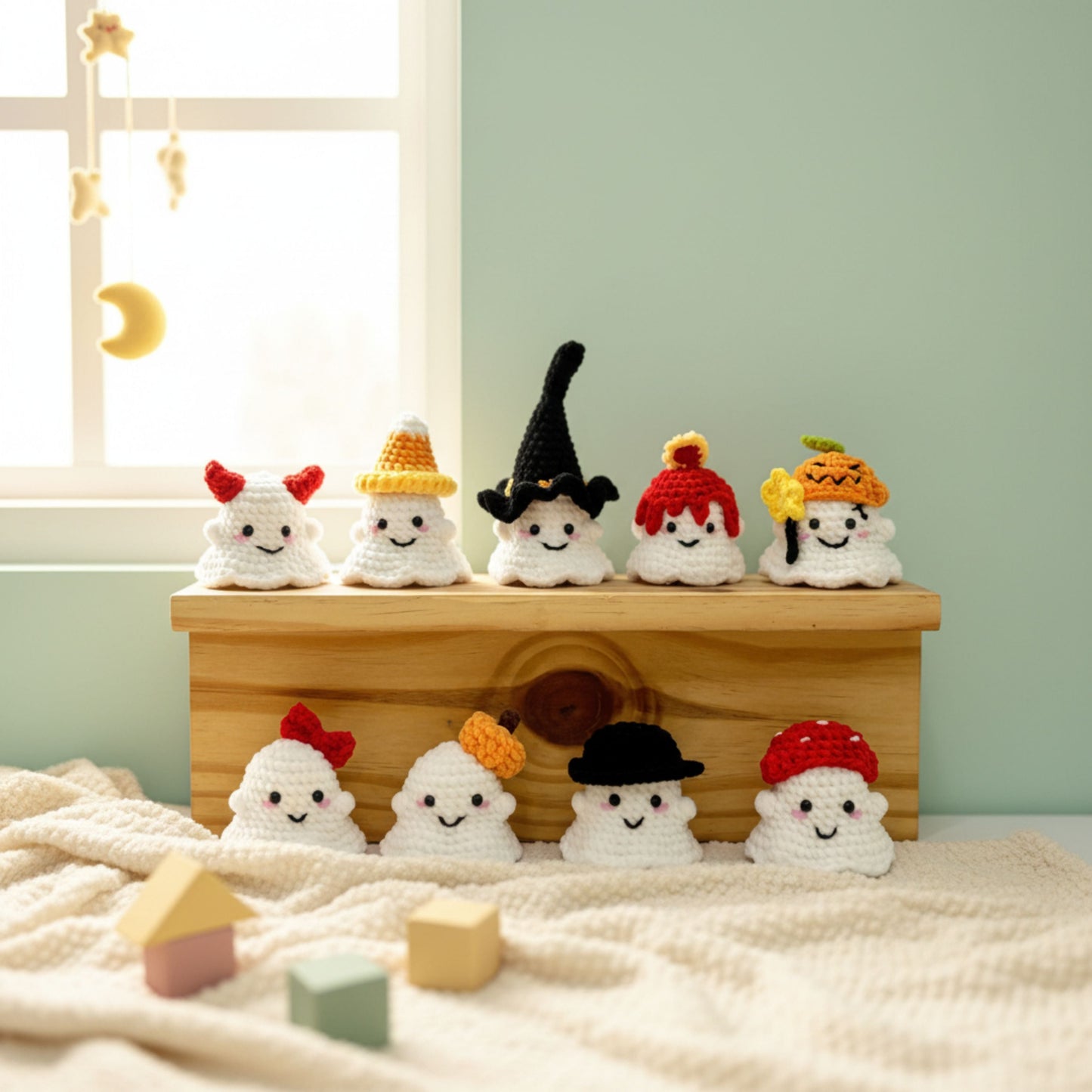 Halloween Ghost Crochet Pattern Set
