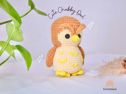 Cute Chubby Owl Crochet Pattern